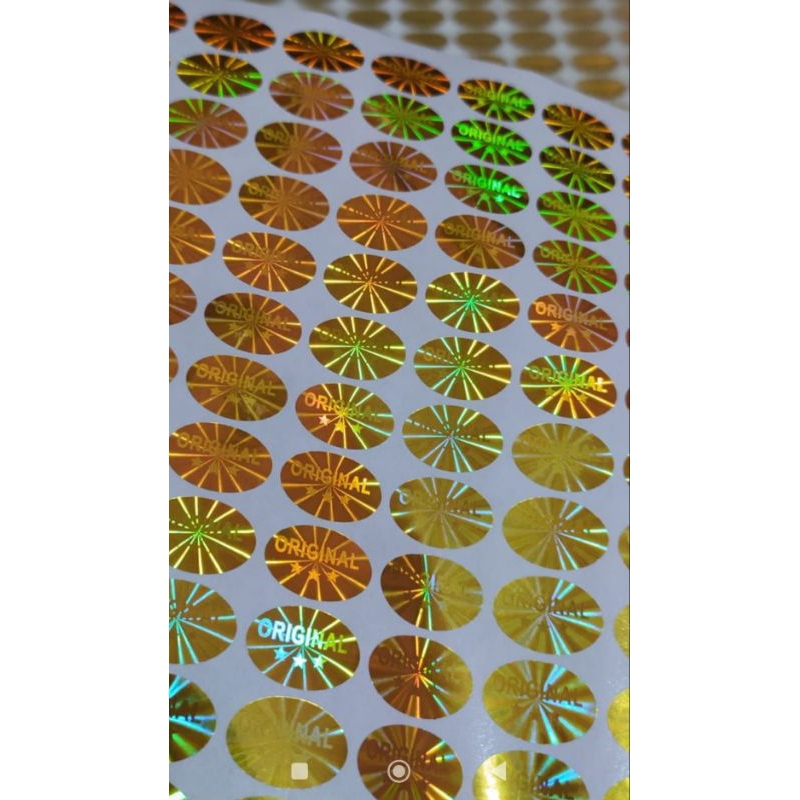 

stiker hologram original 3 bintang