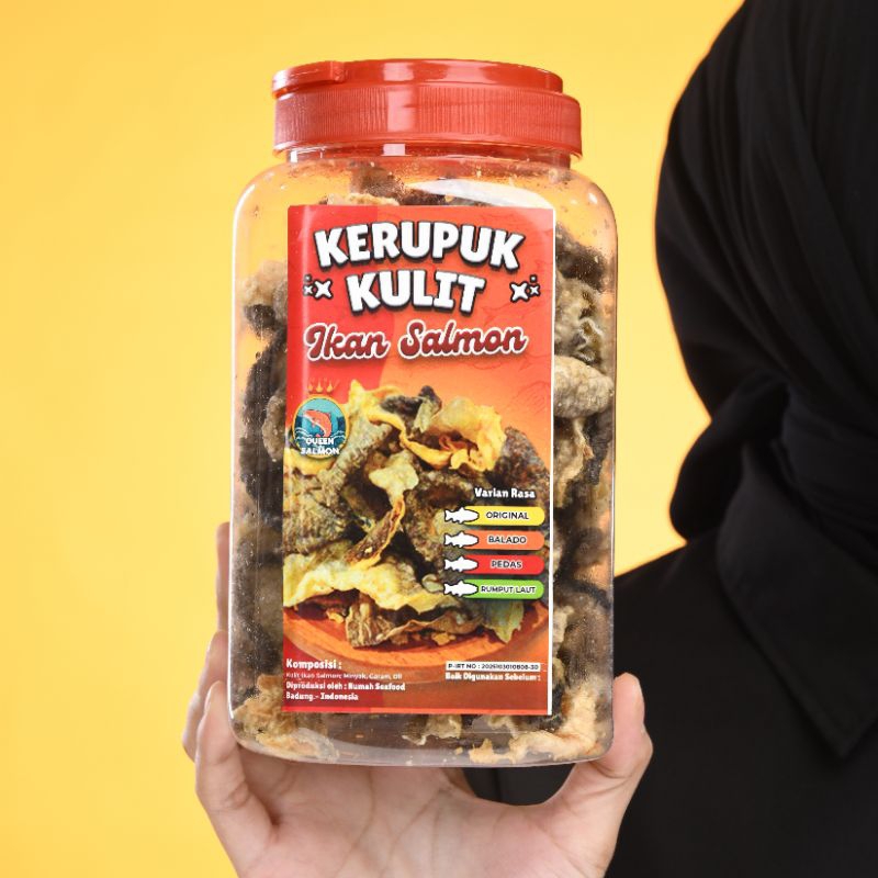 

Kerupuk Kulit Ikan Salmon (230g)