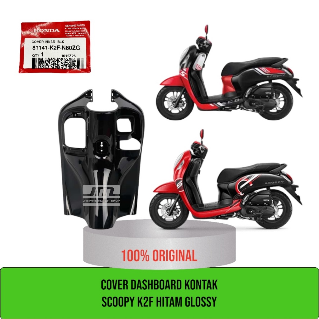 Cover dashboard kontak scoopy K2F hitam glossy 81141-K2F-N80ZG