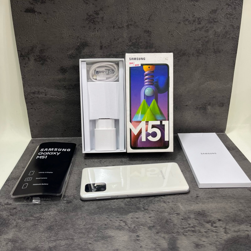 Samsung Galaxy M51 8/128gb Fullset Second Garansi Resmi