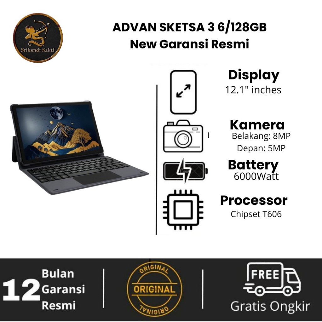 TAB Advan Sketsa 3 Garansi Resmi