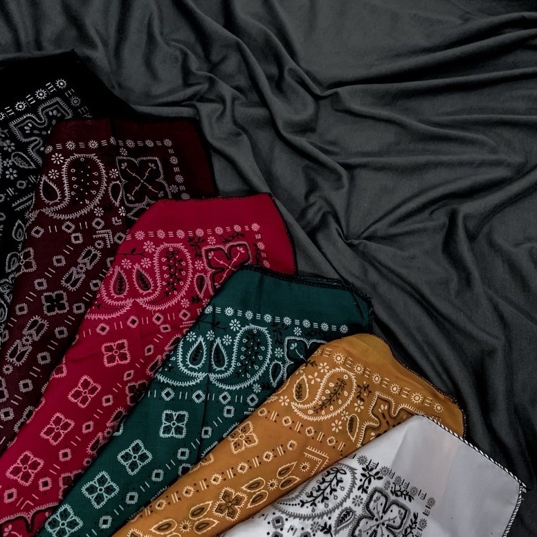Terbaru Slayer Bandana Premium  Motif Batik  Warna Hitam  promo slayer bandana multifungsi batik ind
