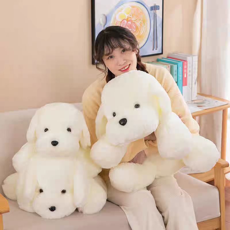 boneka anjing putih boneka puppy boneka besar boneka cantik boneka imut