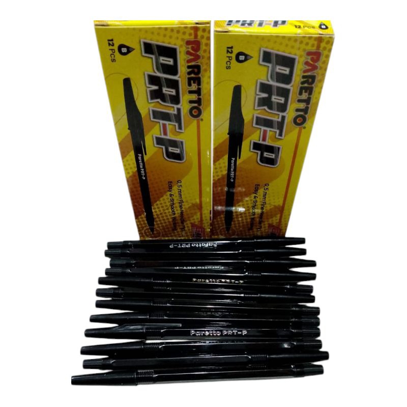 

Pen PRT-P hitam paretto 0.5mm 1 pak( isi 12)