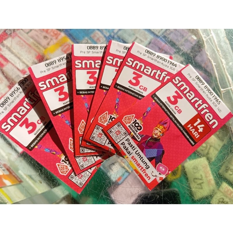 kartu perdana smartfren 3GB + 5 GB siap pakai
