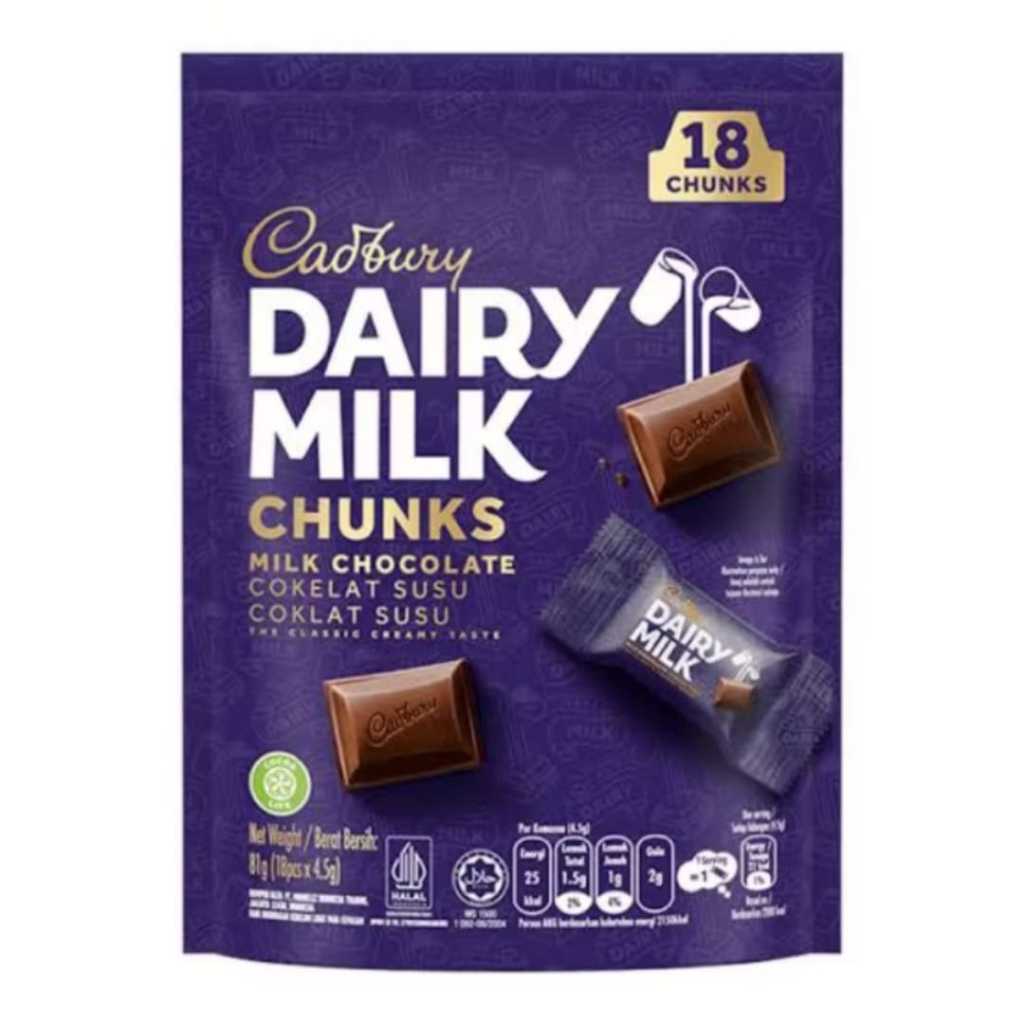 

Coklat Delfi Dairy Milk Pouch 18pcs