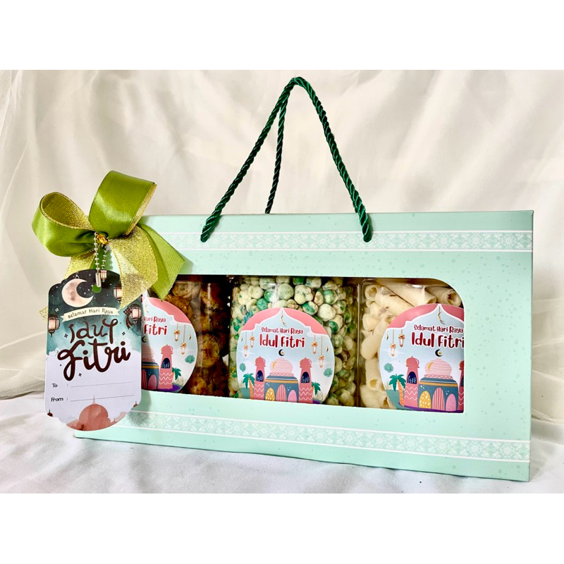 

Hampers Snack Lebaran 2025 Paket E 3 Toples 800ml/ Hampers Snack Toples/ Parcel Idul Fitri/ Snack Kiloan Premium/ SnackMamahEya