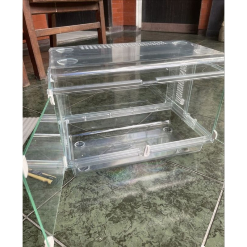 GEX Glass Harmony 360 plus premium (Aquarium hamster/Kandang hamster - Akrilik