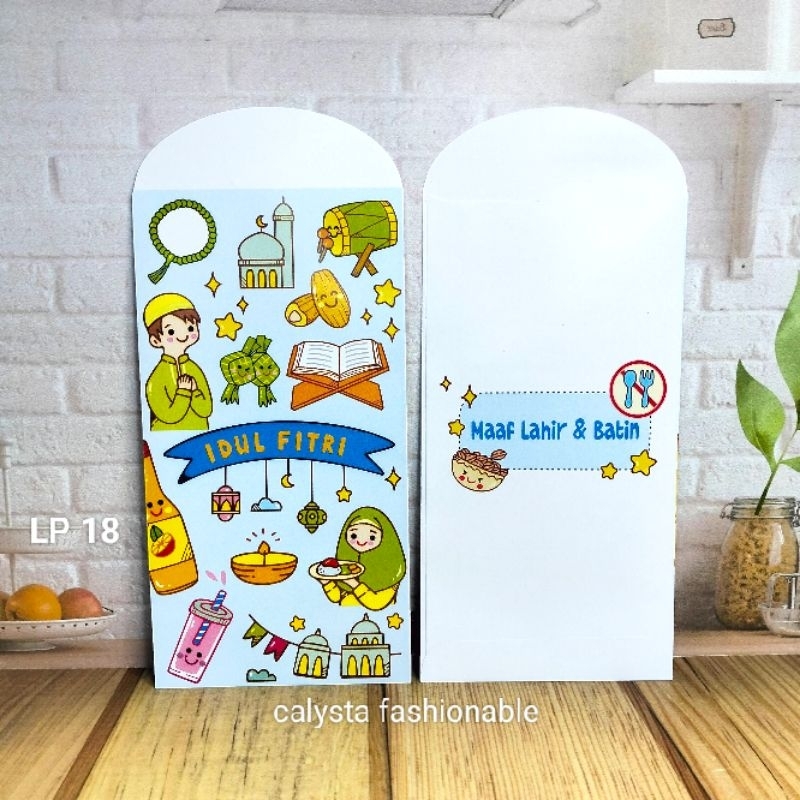 

Amplop angpao idul fitri/lebaran panjang isi 100 lbr