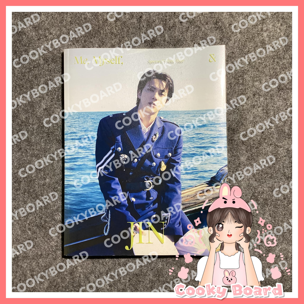 [Cooky Board] Photobook Photofolio Seokjin Me Myself Sea of Jin Fullset Unsealed Minus PC Photocard 