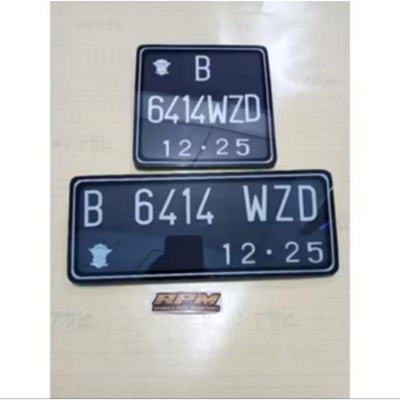 plat nomor akrilik vespa/kotak