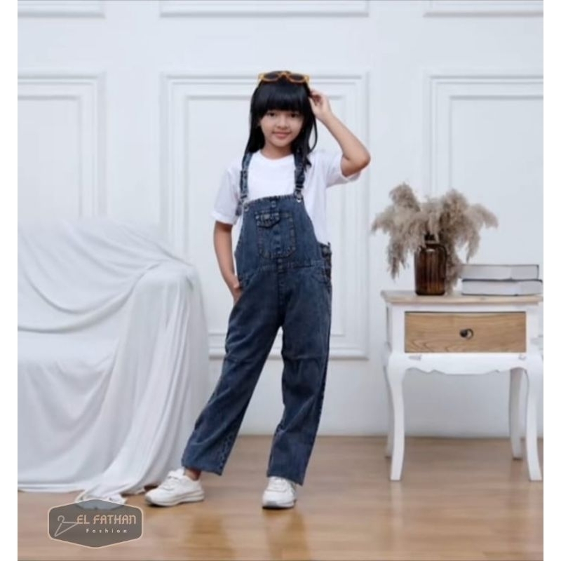 Overall Anak Perempuan Usia 2-13 Tahun Jumpsuit Celana Kodok Anak Cewek