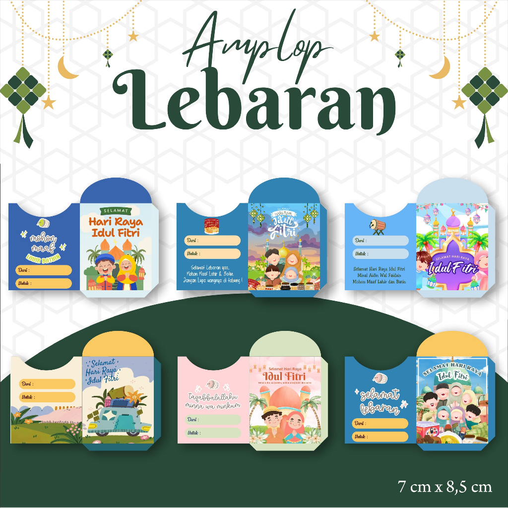 

Amplop Lebaran PREMIUM GLOSSY (Sudah Di Lem Include Plastik)