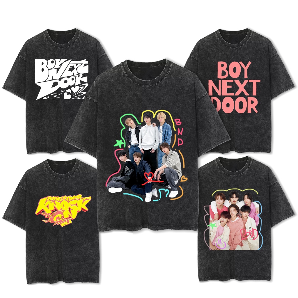 Fiego BOYNEXTDOOR | Premium Oversize T-Shirt | Stone Wash