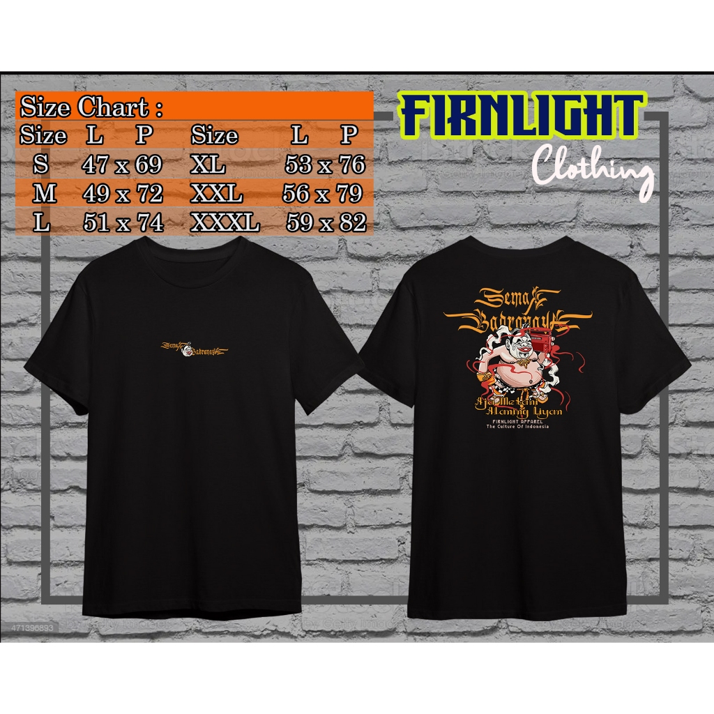 Kaos Firnlight Original || Kaos Wayang || Semar