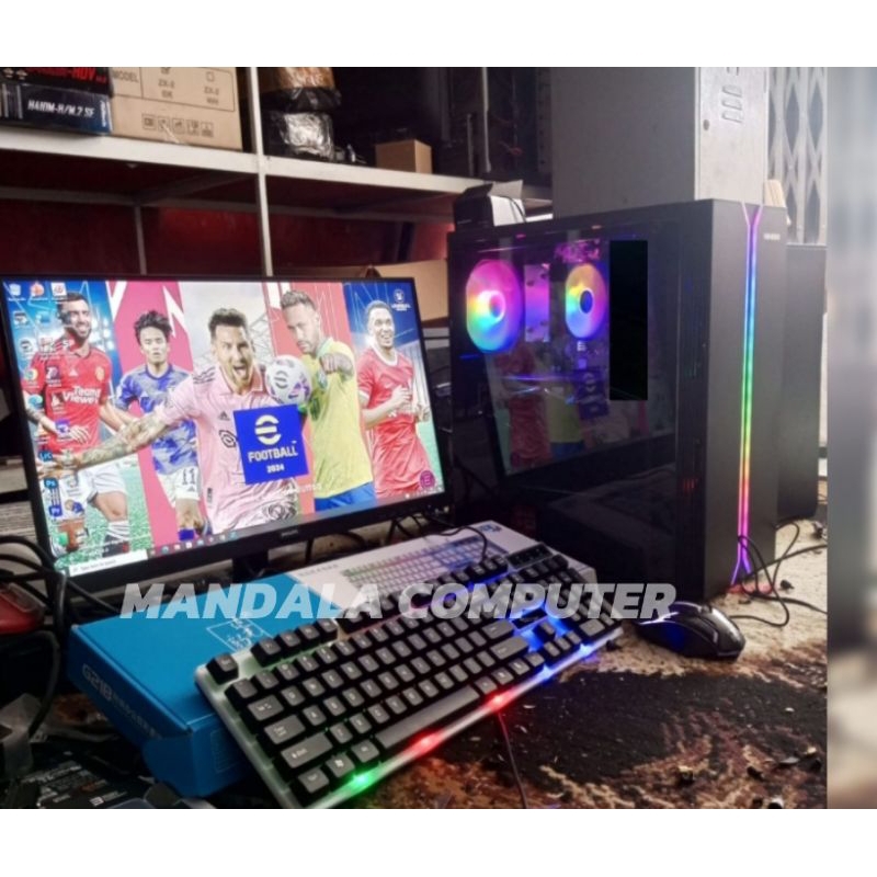 FULL SET PC GAMING EDITING | AMD RYZEN 5 4500 | RAM 16GB 32GB | NVME 512GB | HDD 1TB | VGA RX 5808GB