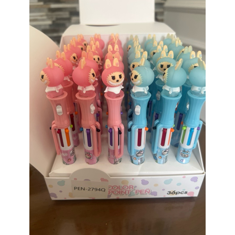 

Pulpen isi 6 tinta warna motif Labubu LED