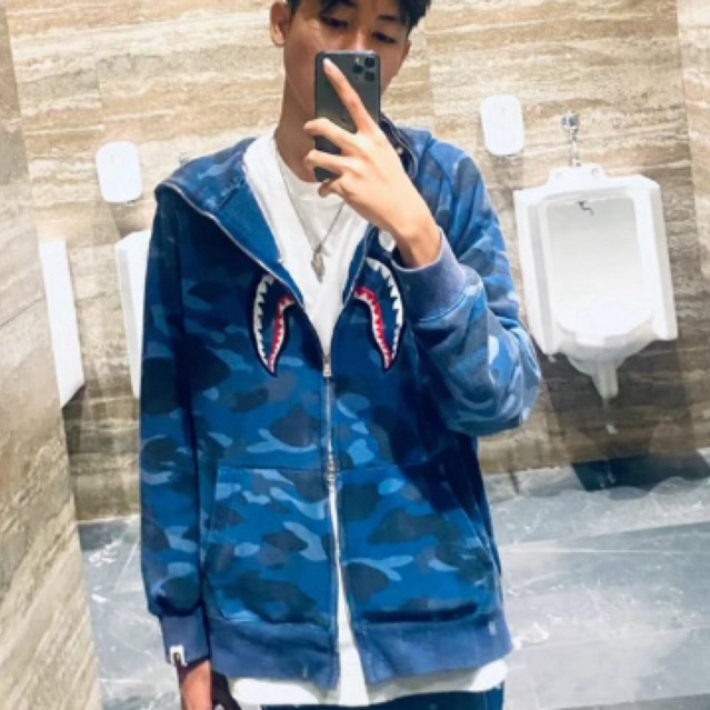 BAPE COLOR CAMO SHARK FULL ZIP HOODIE