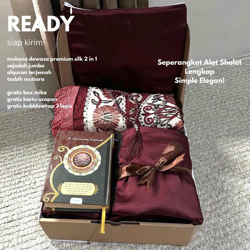 Seperangkat alat sholat seserahan simple exclusive | Hantaran Pernikahan | Mahar alat sholat | Kado 