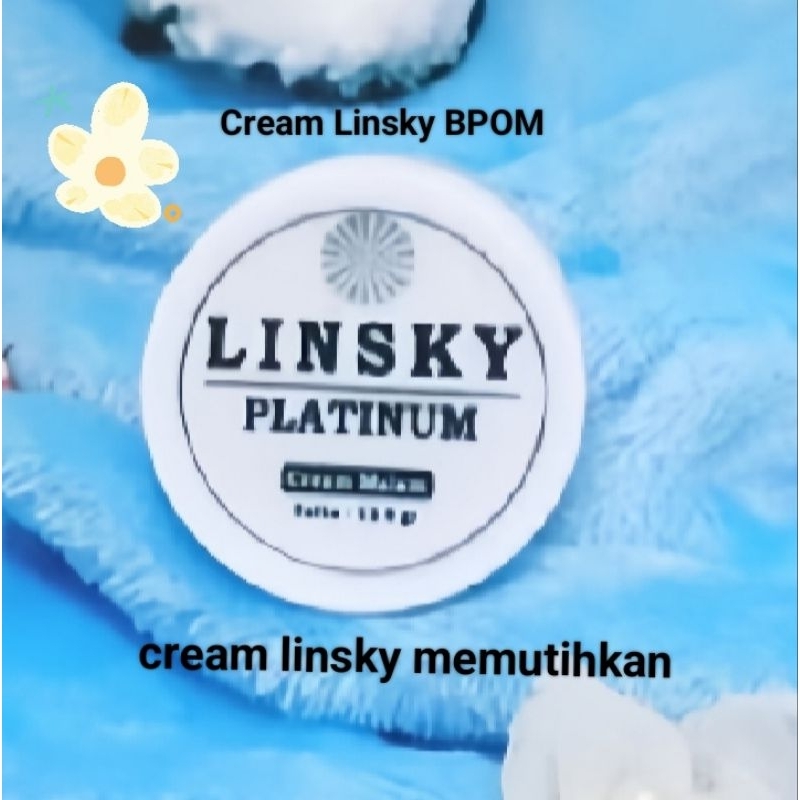 Linsky cream platinum 100% original sudah BPOM