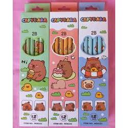 

PENSIL KARAKTER CAPYBARA DAN SANRIO LUCU WARNA PASTEL ISI 12 PCS