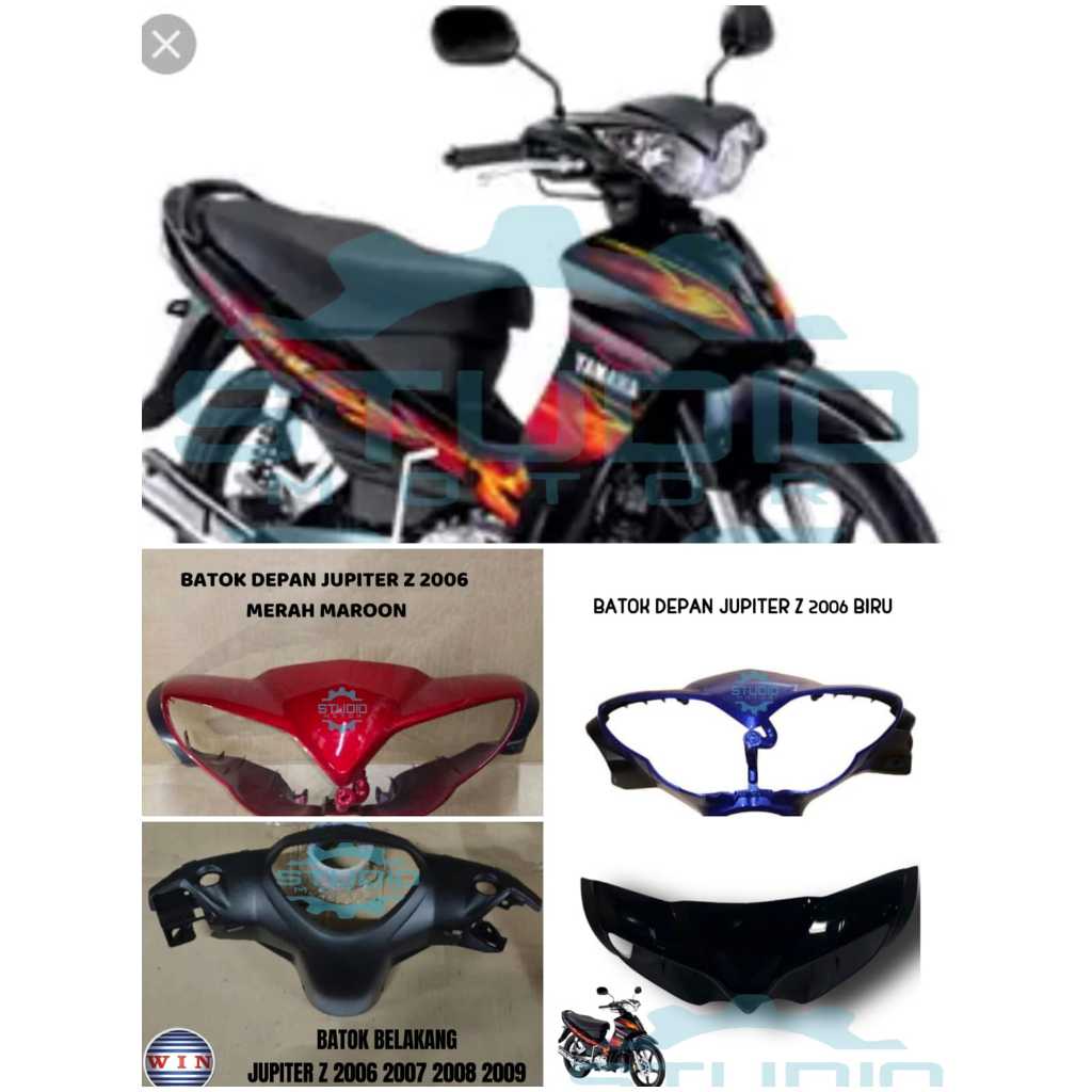 BATOK DEPAN + BATOK BELAKANG / BATOK LAMPU DEPAN / FRONT HANDLE COVER + REAR HANDLE COVER  JUPITER Z