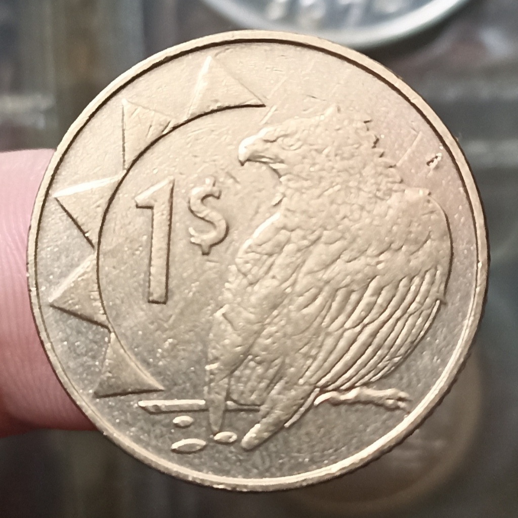 Koin Kuno Namibia 1 Dollar