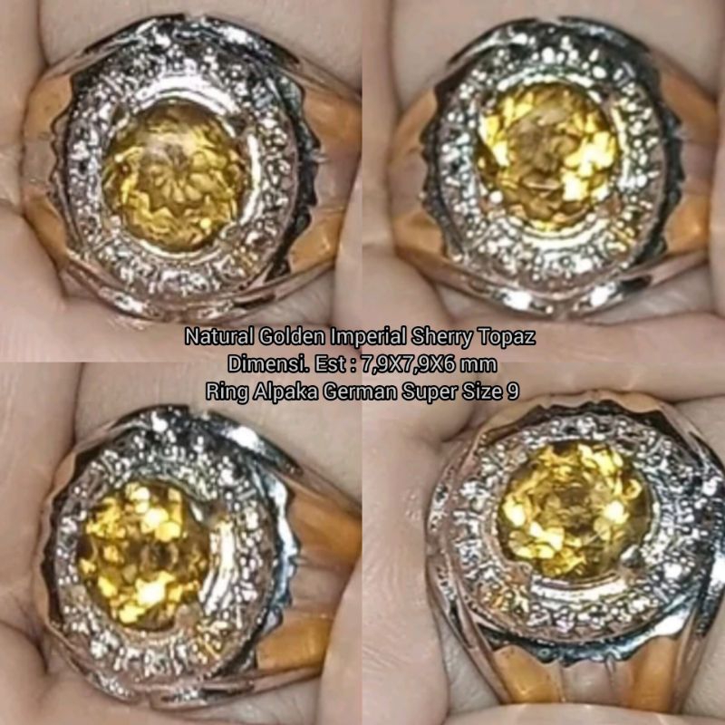 Natural Golden Imperial Sherry Topaz