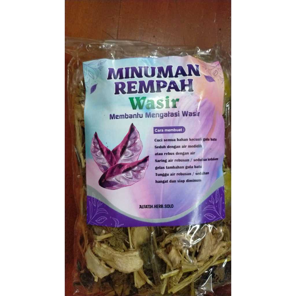 

MINUMAN REMPAH WASIR, KHAS SOLO, BAHAN ALAMI ASLI, MEMBANTU MENGATASI WASIR