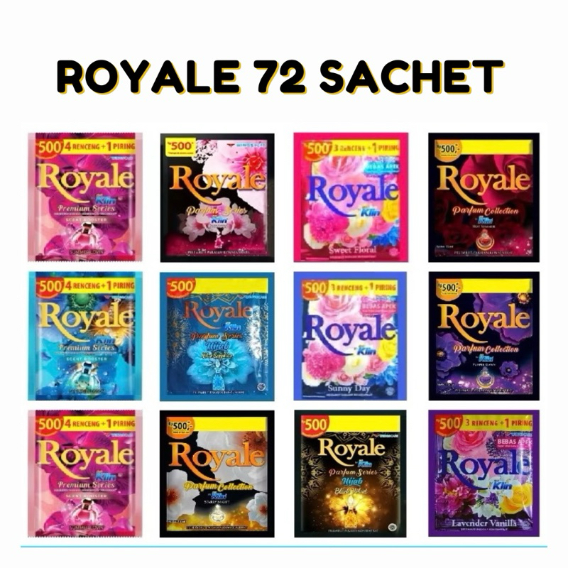 72 SACHET ROYALE PEWANGI PAKAIAN