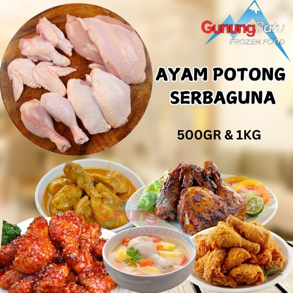 

AYAM POTONG UTUH SERBAGUNA 500GR/1KG