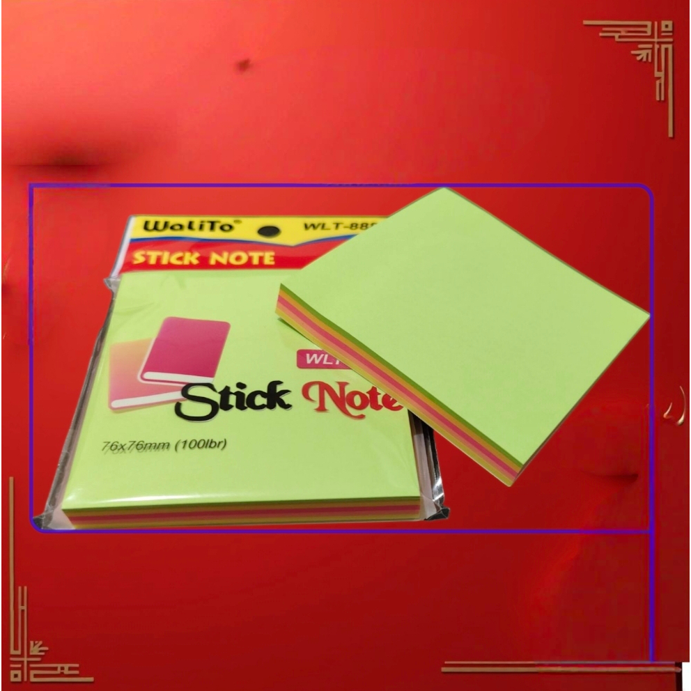 

Sticky Note Warna Warni / Memo Stick 76x76 mm Tumpuk 100 lembar