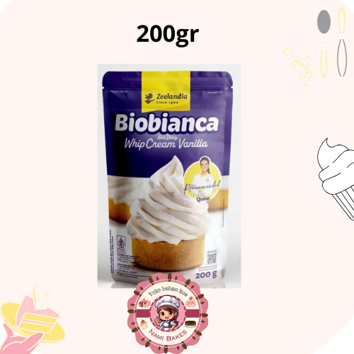 

Zeelandia Biobianca 200gr Whip Cream Non Dairy Vanilla Bubuk