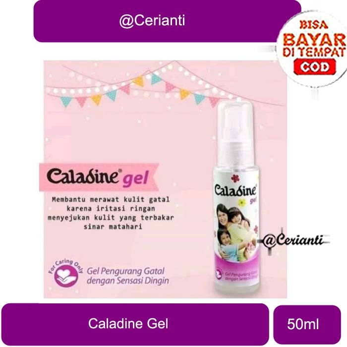 Caladine Gel 50ml - Gel Pengurang Gatal Biang Keringat_Cerianti