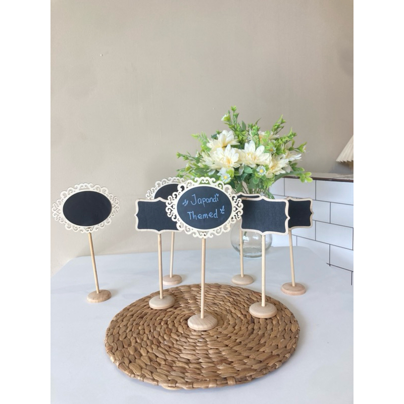 Mini Chalkboard/papan tulis mini/kapur cair putih/kapur mini