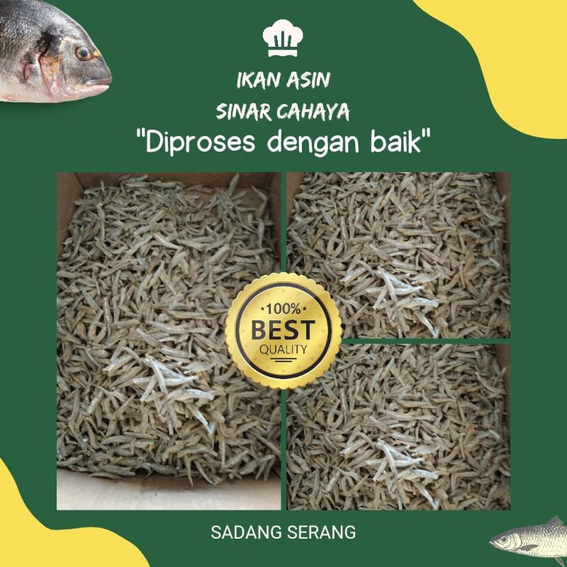 

Ikan asin teri jengki murah super Grade A 1kg/250g/500g/100g