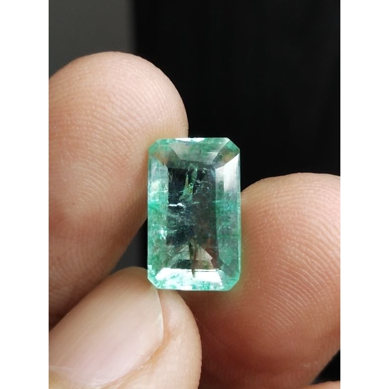 Natural Emerald Zamrud 13 x 8 x 4.5 mm 4.1 Ct Colombia Green Beryl Asli Octagon Cutting Code 1814