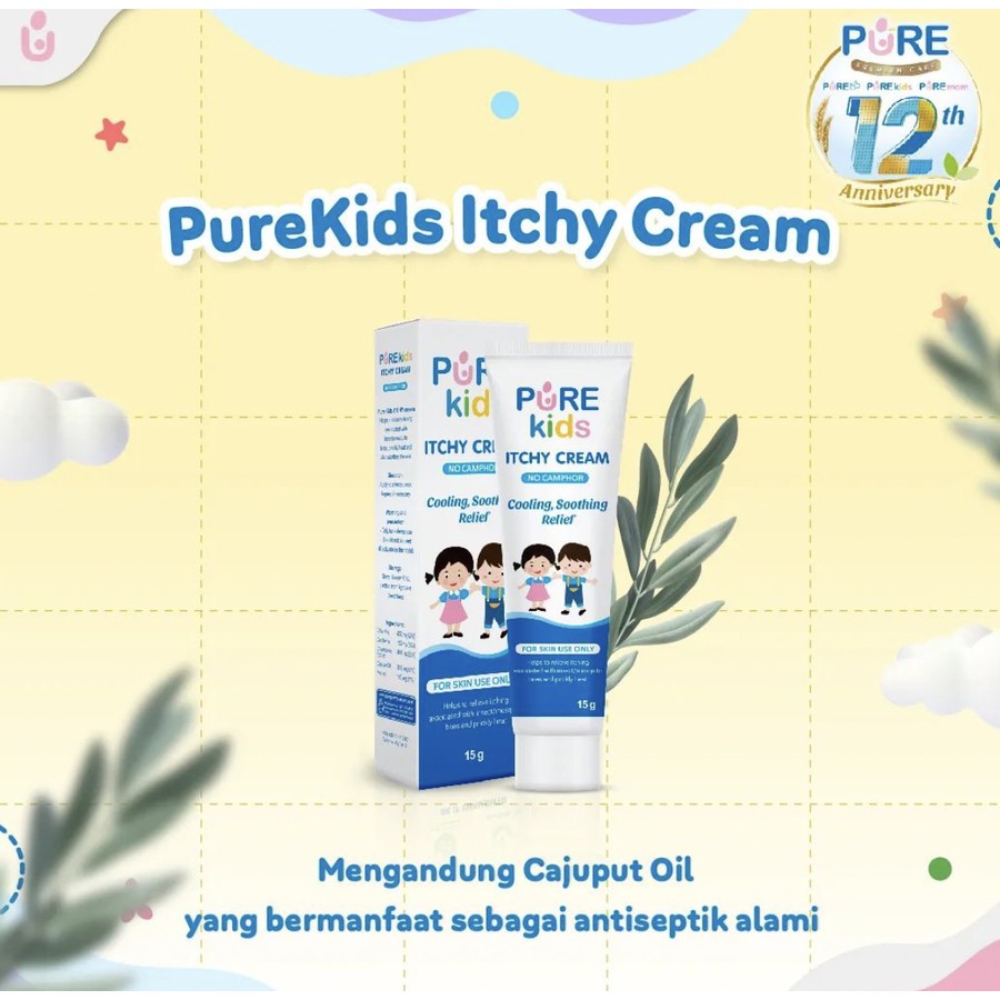 Pure Kids Itchy Cream Gatal Anak Bayi 15gr Pure Baby PureBaby PureKids
