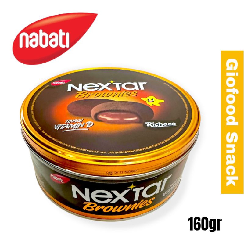 

NEXTAR BROWNIES CHOCO DELIGHT KALENG THIN Soft Cookies Cokelat Coklat Chocolate Snack Cemilan Manis