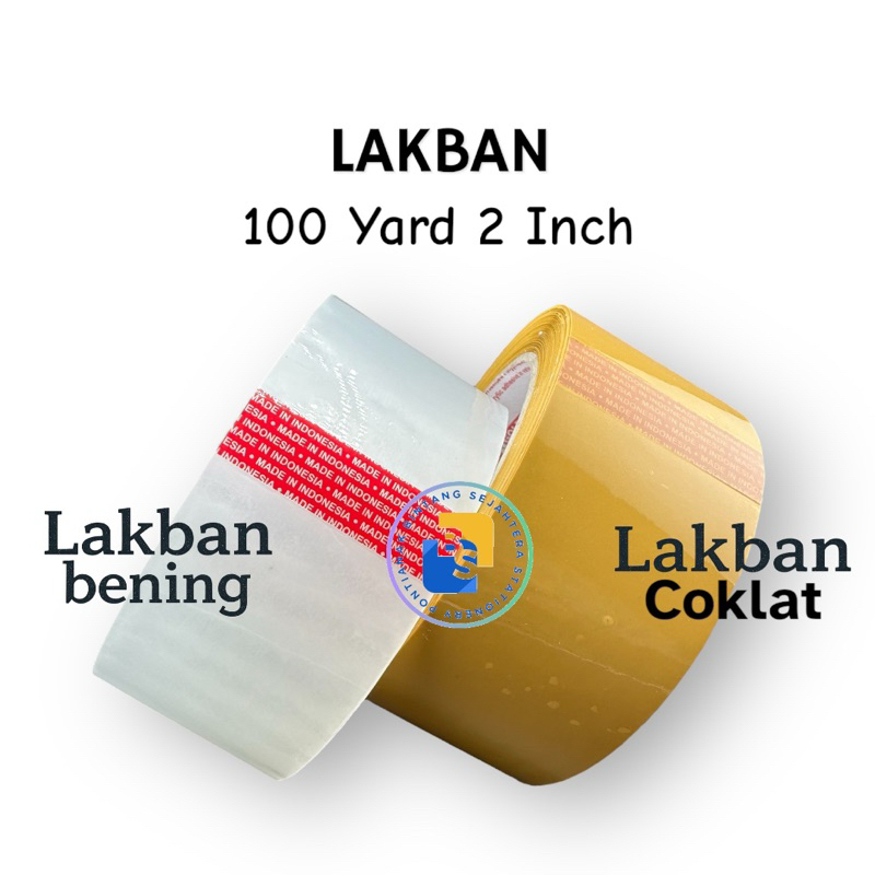 

Lakban Isolasi OPP GOLDTAPE Coklat Bening 100 YARD 2 INCH 48mm x 100yards LEBAR MURAH LENGKET KUAT