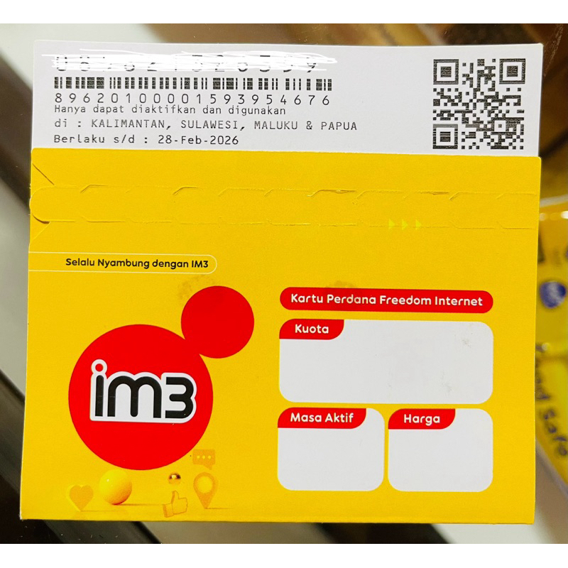 “PROMO” Kartu Perdana Paket Internet IM3 150GB