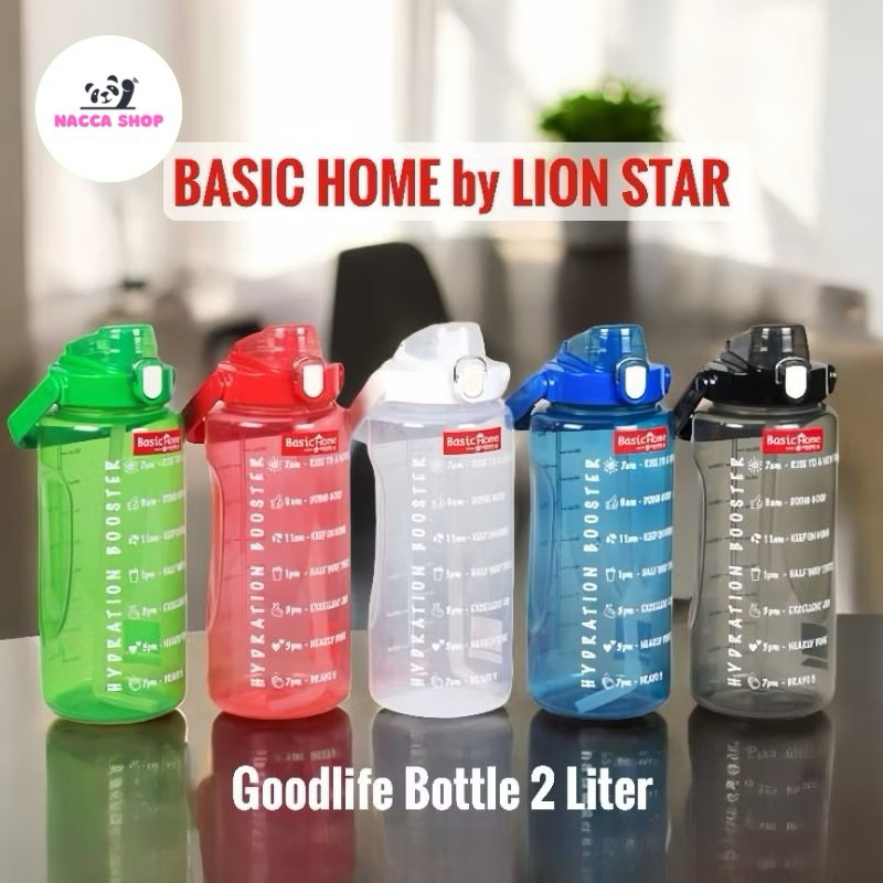 Botol minum Basic Home Goodlife Bottle 1 / 2 Liter BNN-5 BNN-8 / Botol Minum Anti Pecah BPA Free