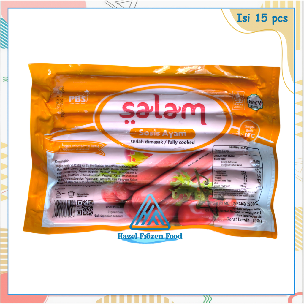 

Salam Sosis Ayam Long 500 g Frozen Food Karawang