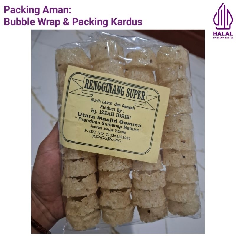 

Rengginang Mentah Lorjuk Khas Madura Gurih Nampol Ketan Asli Isi 40 Pcs Free Bubble Wrap