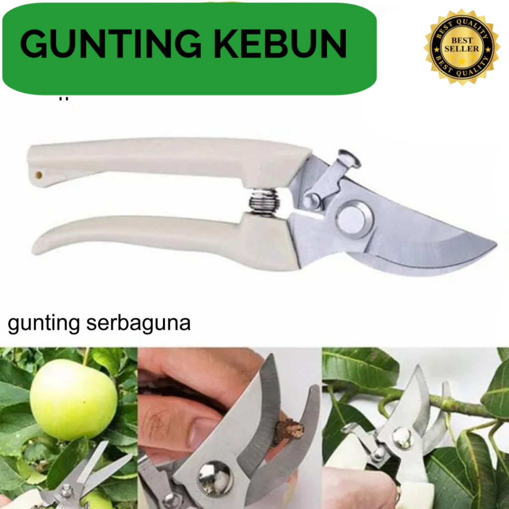 Gunting Dahan Ranting Bunga Tanaman Gunting Alat Berkebun Potong Tanaman Pruning Shears Serbaguna GU