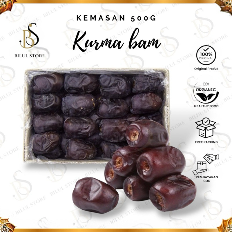 

KURMA BAM (kurma mazafati) kemasan 500g