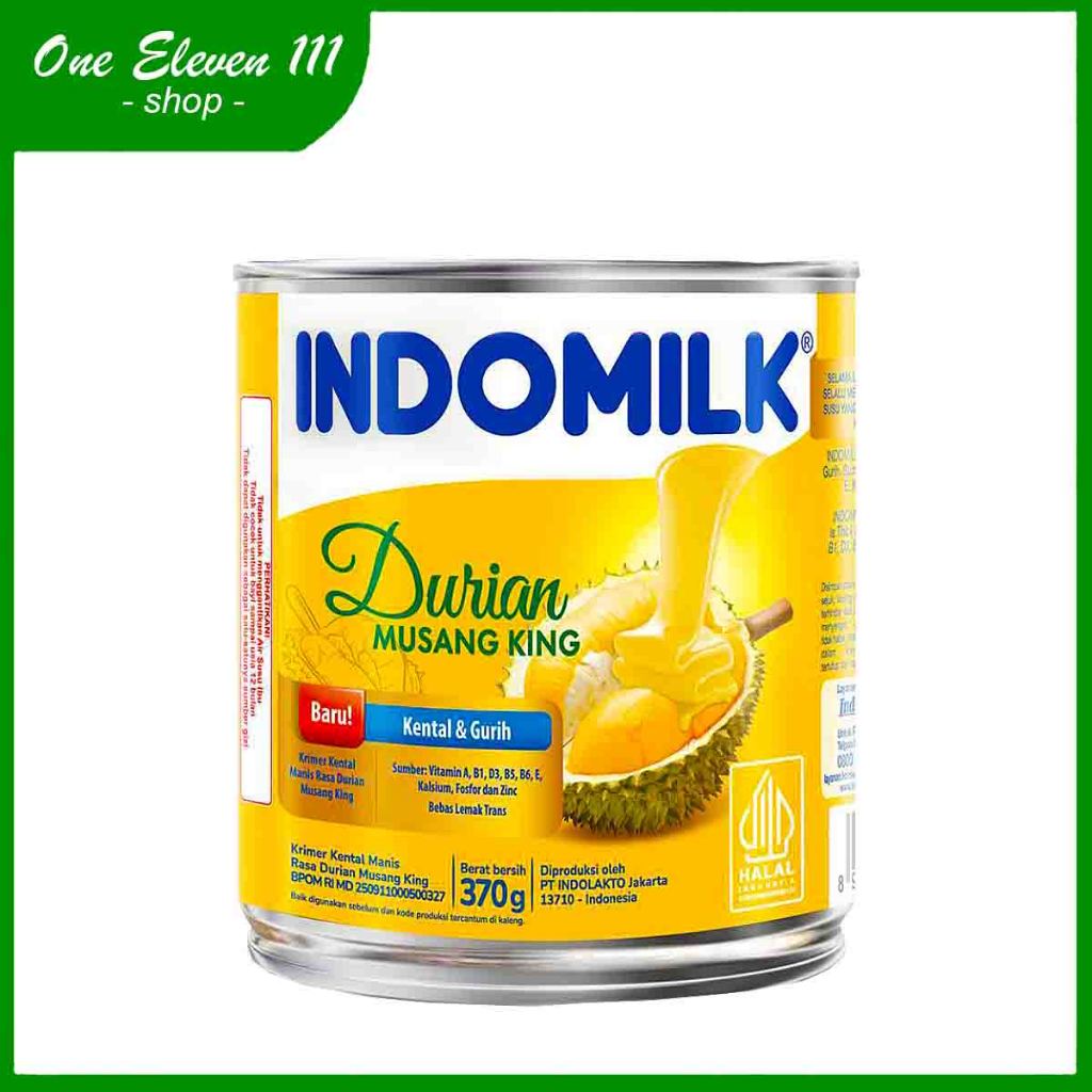 

Indomilk Krimer Susu Kental Manis / Krimer rasa Durian Musang King kaleng 370gram