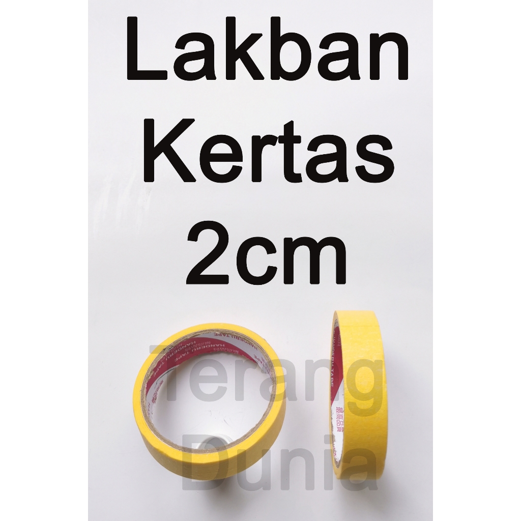 

Lakban Kertas 2cm Solasi Kertas