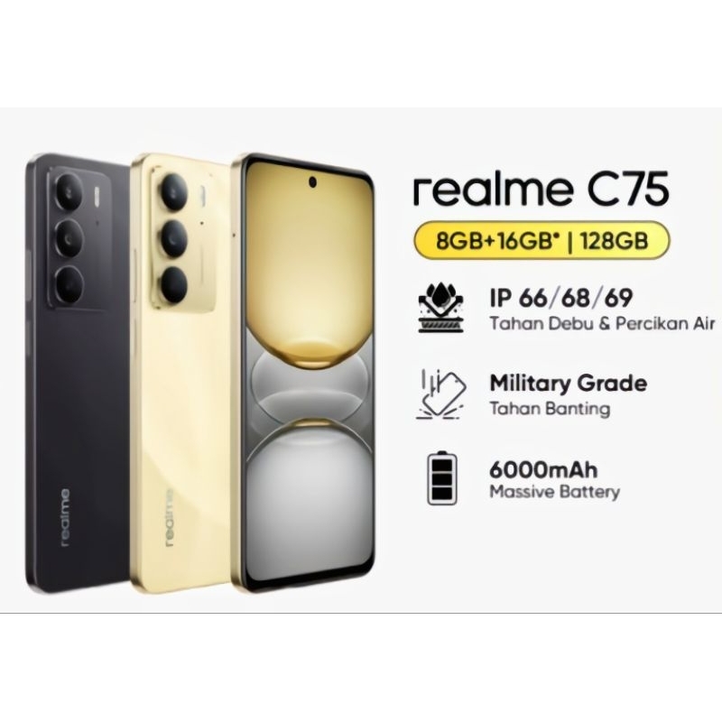 HP REALME C75 RAM 8/128 GB GARANSI RESMI