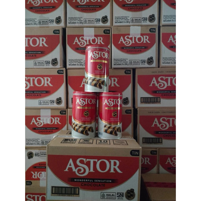 

(1DUS) ASTOR Kaleng Double Cokelat 330 Gram Kue Kaleng Lebaran Coklat